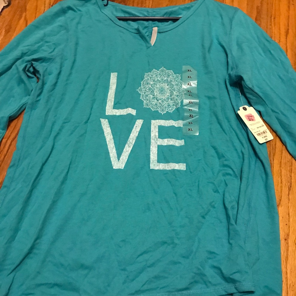 Blue and gray shirt